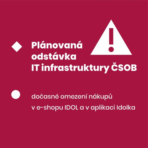 Plánovaná odstávka IT infrastruktury ČSOB