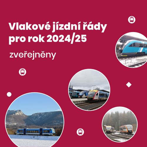 Vlakové Jízdní řády pro rok 2025 zveřejněny!