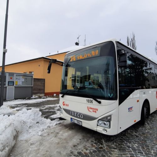 Mnichovo Hradiště - terminál - BUS zastávka detail 20211210