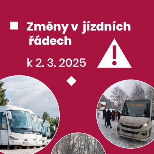 Zmeny JR k 2.3.2025